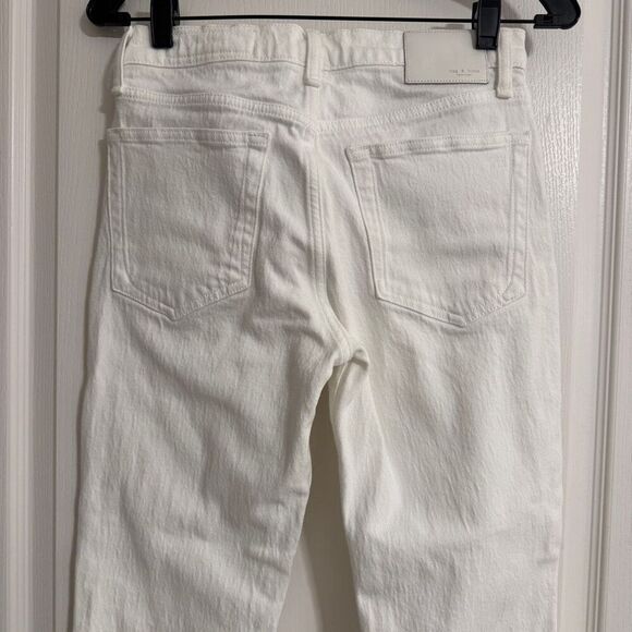 Rag & Bone Peyton Mid-rise Bootcut Jeans 25 Optic White - Picture 6 of 11